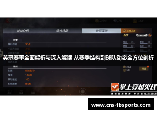 英冠赛事全面解析与深入解读 从赛季结构到球队动态全方位剖析